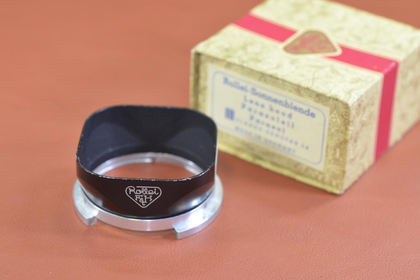 Rollei BIII METAL HOOD 純正ケース、元箱付【Rollei flex 2.8F等用】