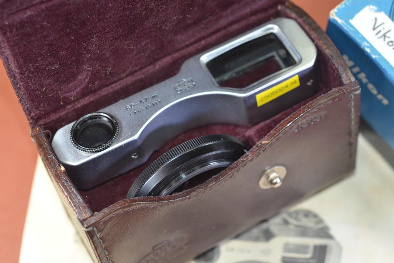 【希 少】Nikon CLOSE-UP DEVICE 元箱付一式【Nikon S2 50/1.4等用】 ※キレイな物をお探しの方必見!!自信ありの逸品!!