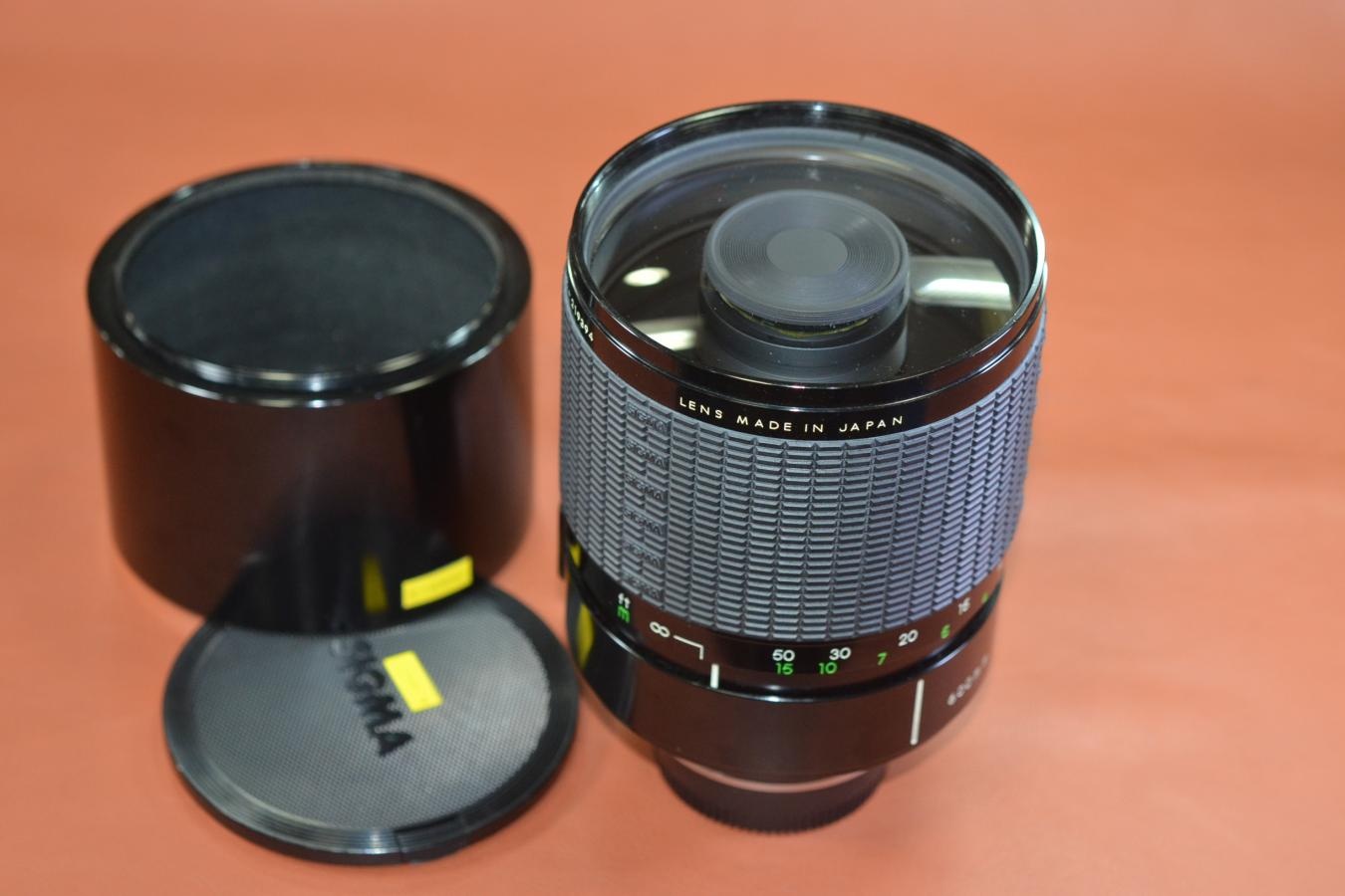 【B級特価品】CSIGMA MIRROR-TELEPHOTO MC 600mm F8 純正メタルフード付 【Nikon用】