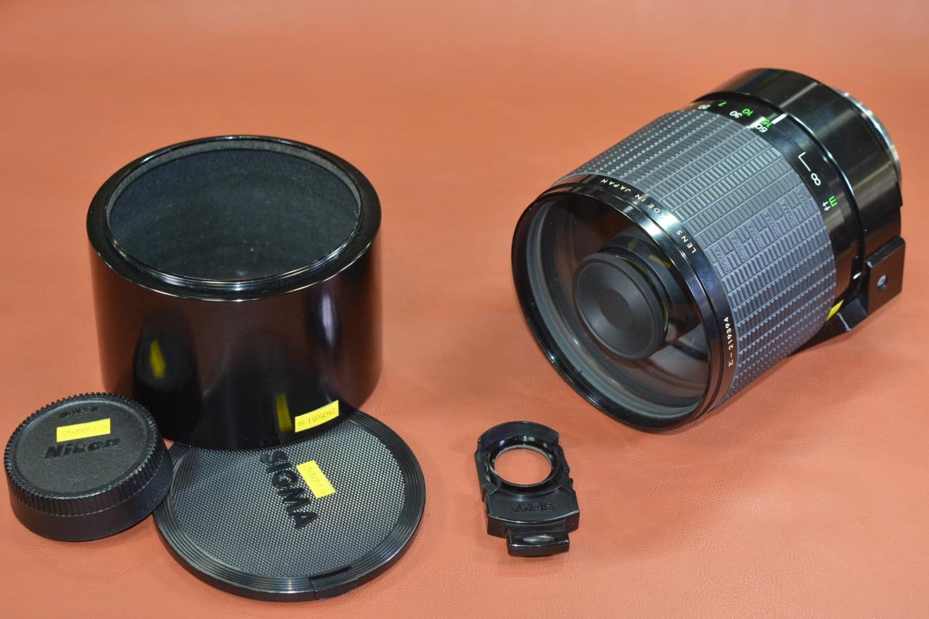 【B級特価品】CSIGMA MIRROR-TELEPHOTO MC 600mm F8 純正メタルフード付 【Nikon用】