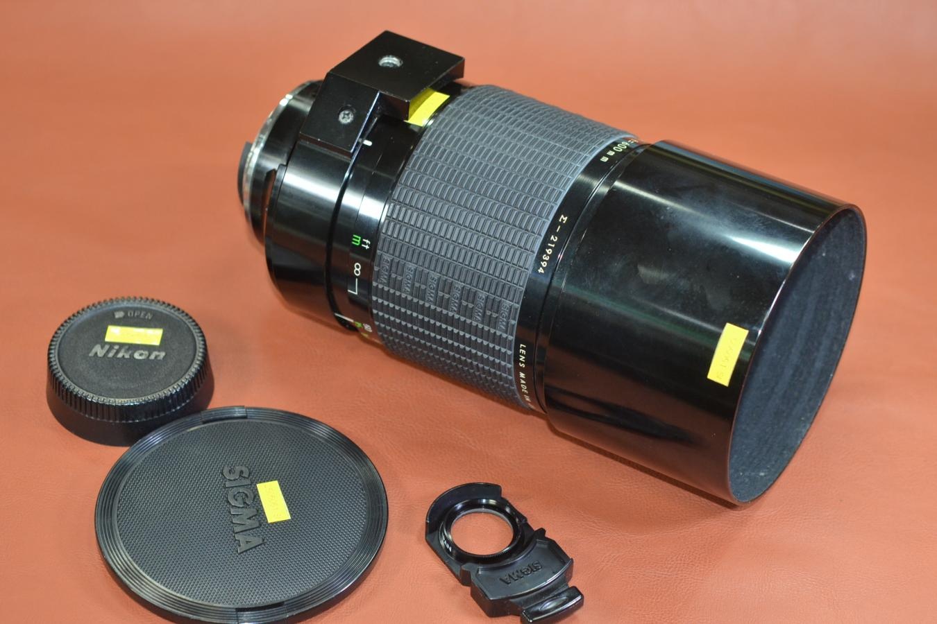 【B級特価品】CSIGMA MIRROR-TELEPHOTO MC 600mm F8 純正メタルフード付 【Nikon用】