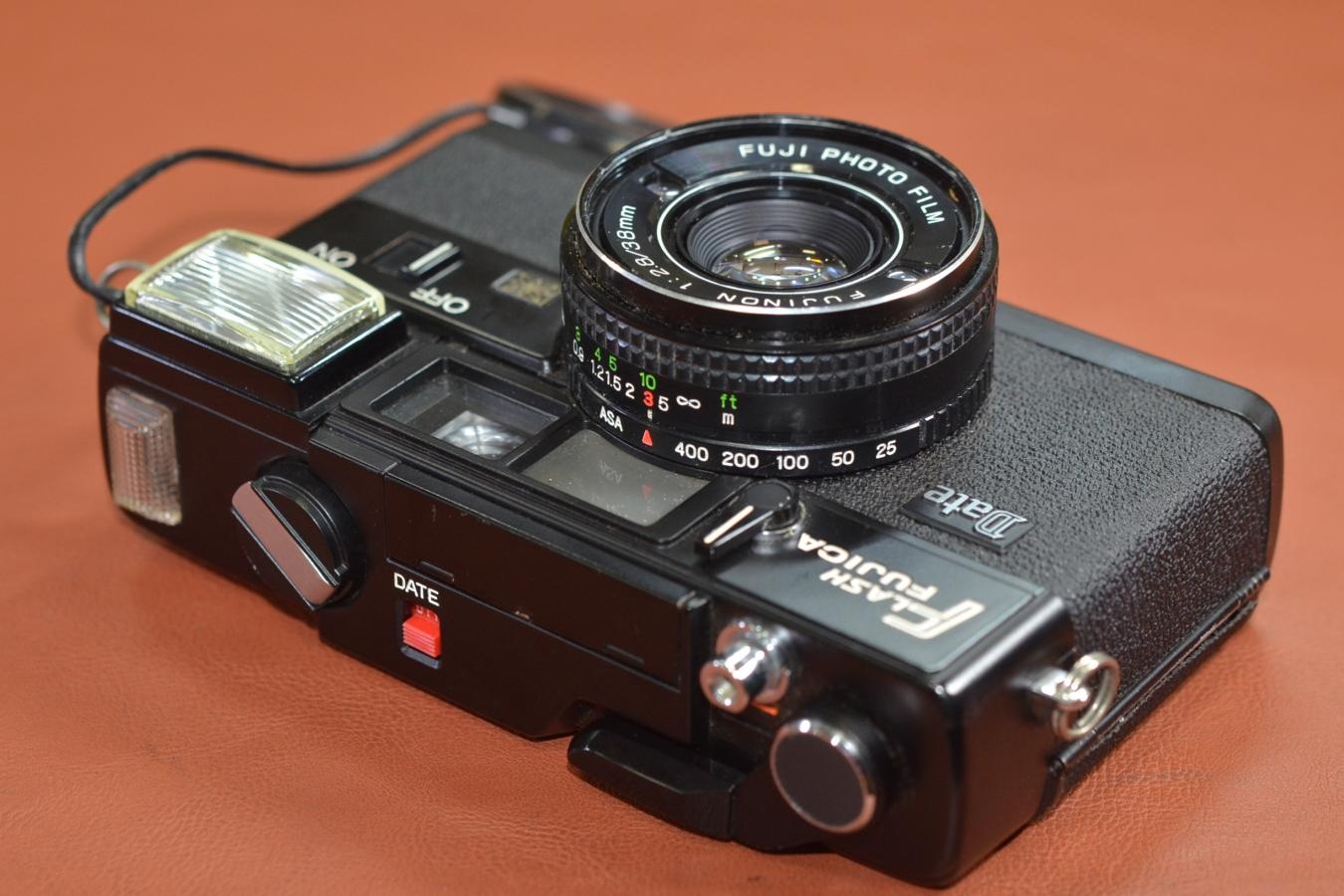 FLASH FUJICA Date モルト交換済 【FUJINON 38/2.8 レンズ搭載】