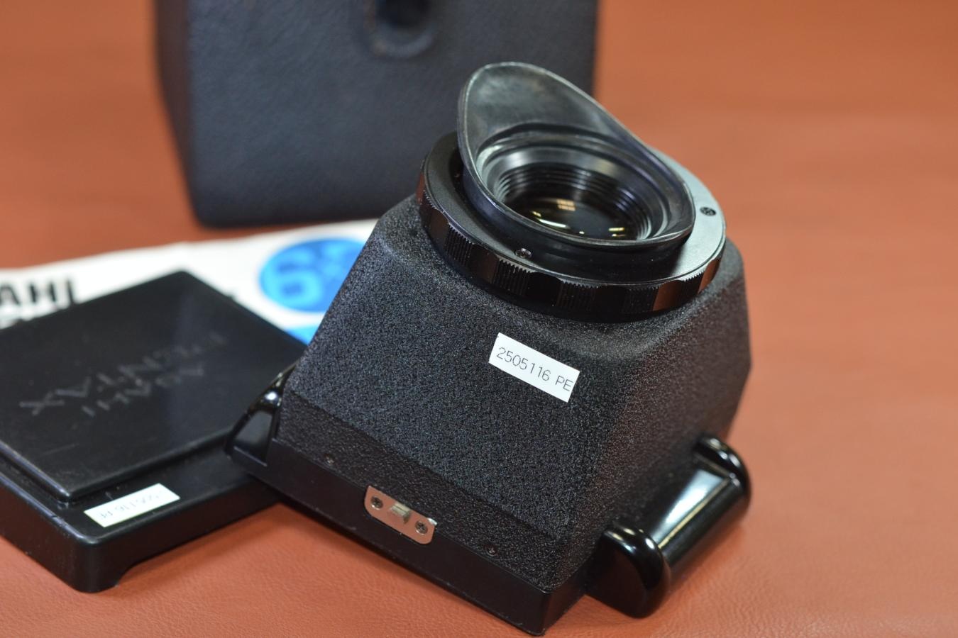 ASAHI PENTAX 固定ピントフード モルト交換済 純正ケース、取説付【PENTAX 6×7用】