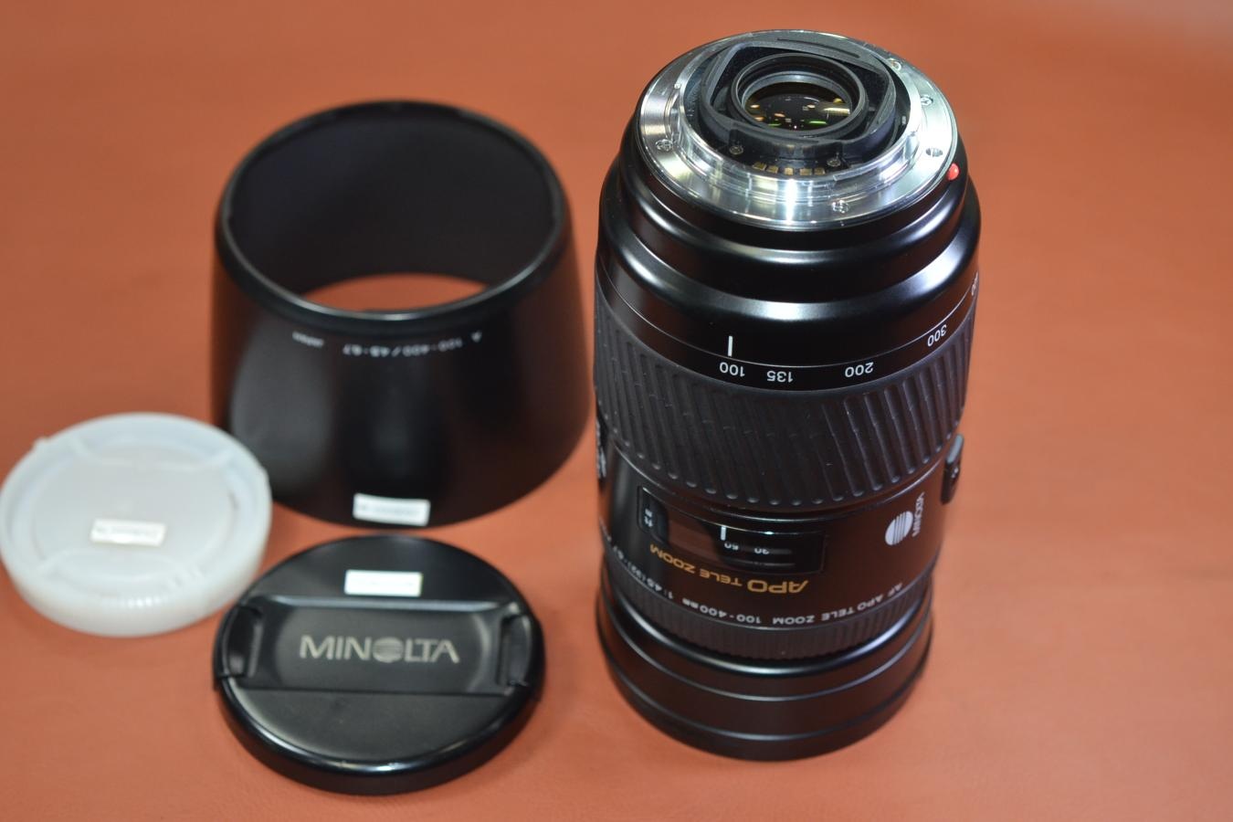 MINOLTA AF APO TELE 100-400mm F4.5-6.7 【純正フード付】