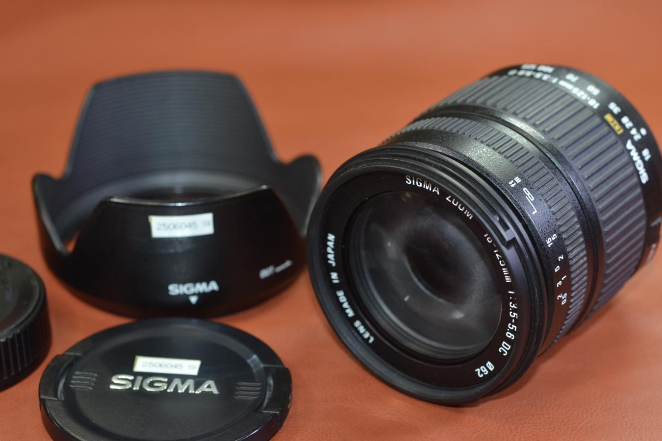 SIGMA 18-125mm F3.5-5.6 DC 純正フード付 【Nikon用】