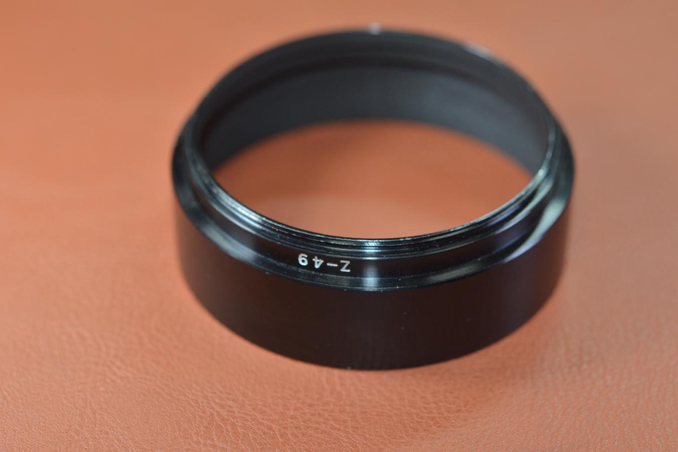 【絶版アクセサリー】OLYMPUS Z-49 METAL HOOD 【OLYMPUS PEN-F 50-90用 42/1.2でも使用可能】 ※キレイな物をお探しの方必見!!自信ありの逸品!!