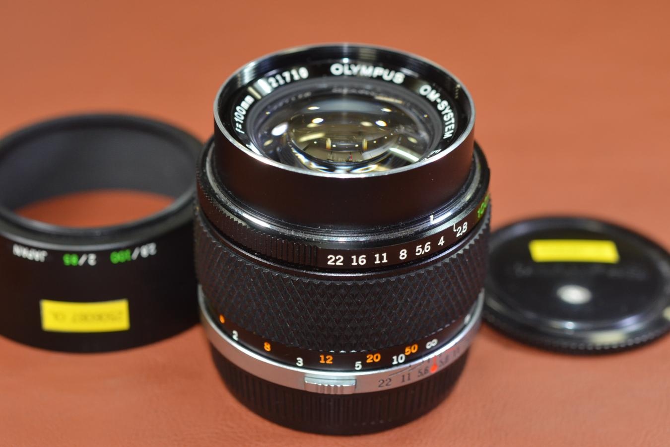 OLYMPUS E.ZUIKO AUTO-T 100mm F2.8 【純正メタルフード付】