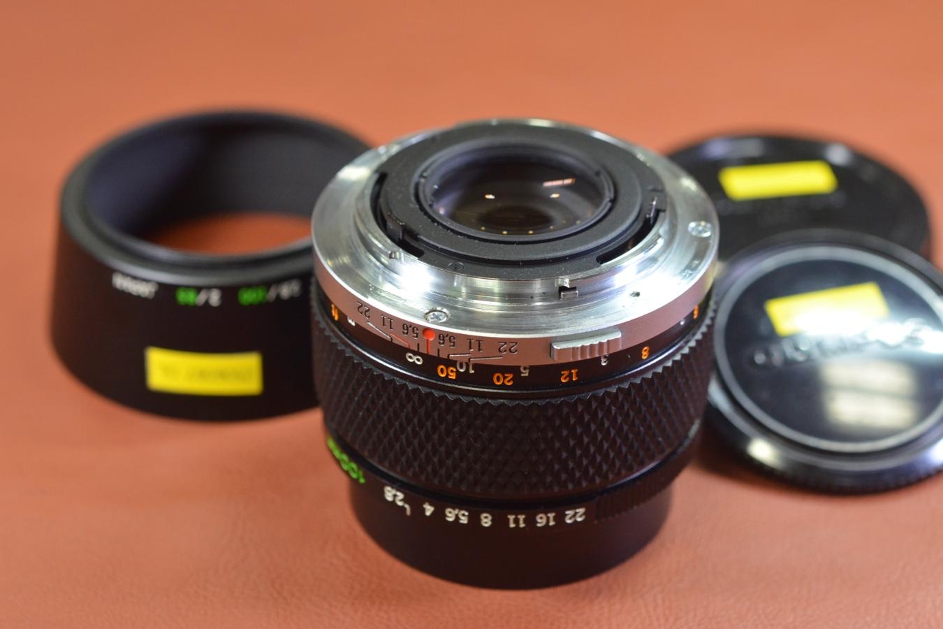 OLYMPUS E.ZUIKO AUTO-T 100mm F2.8 【純正メタルフード付】