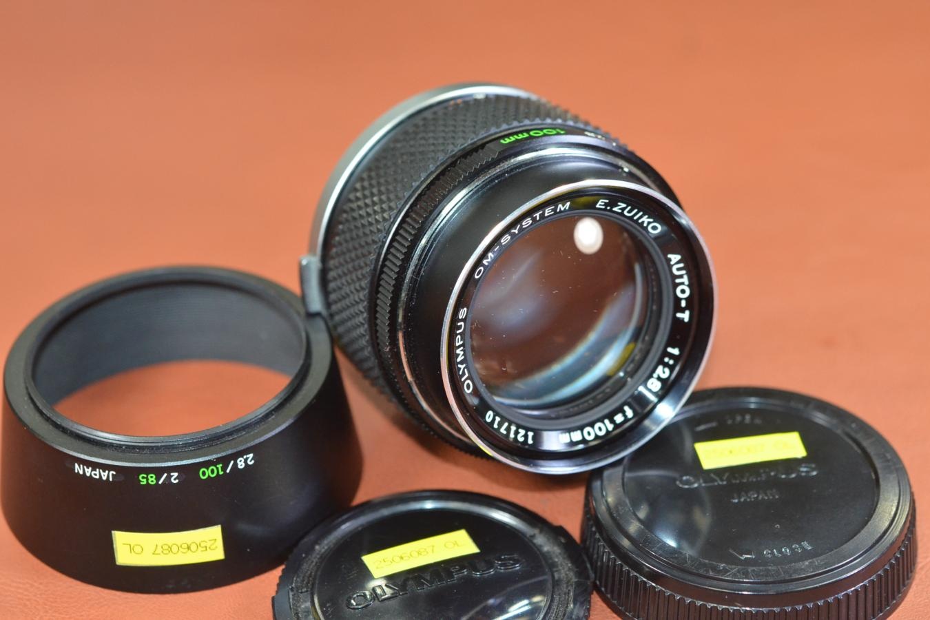 OLYMPUS E.ZUIKO AUTO-T 100mm F2.8 【純正メタルフード付】