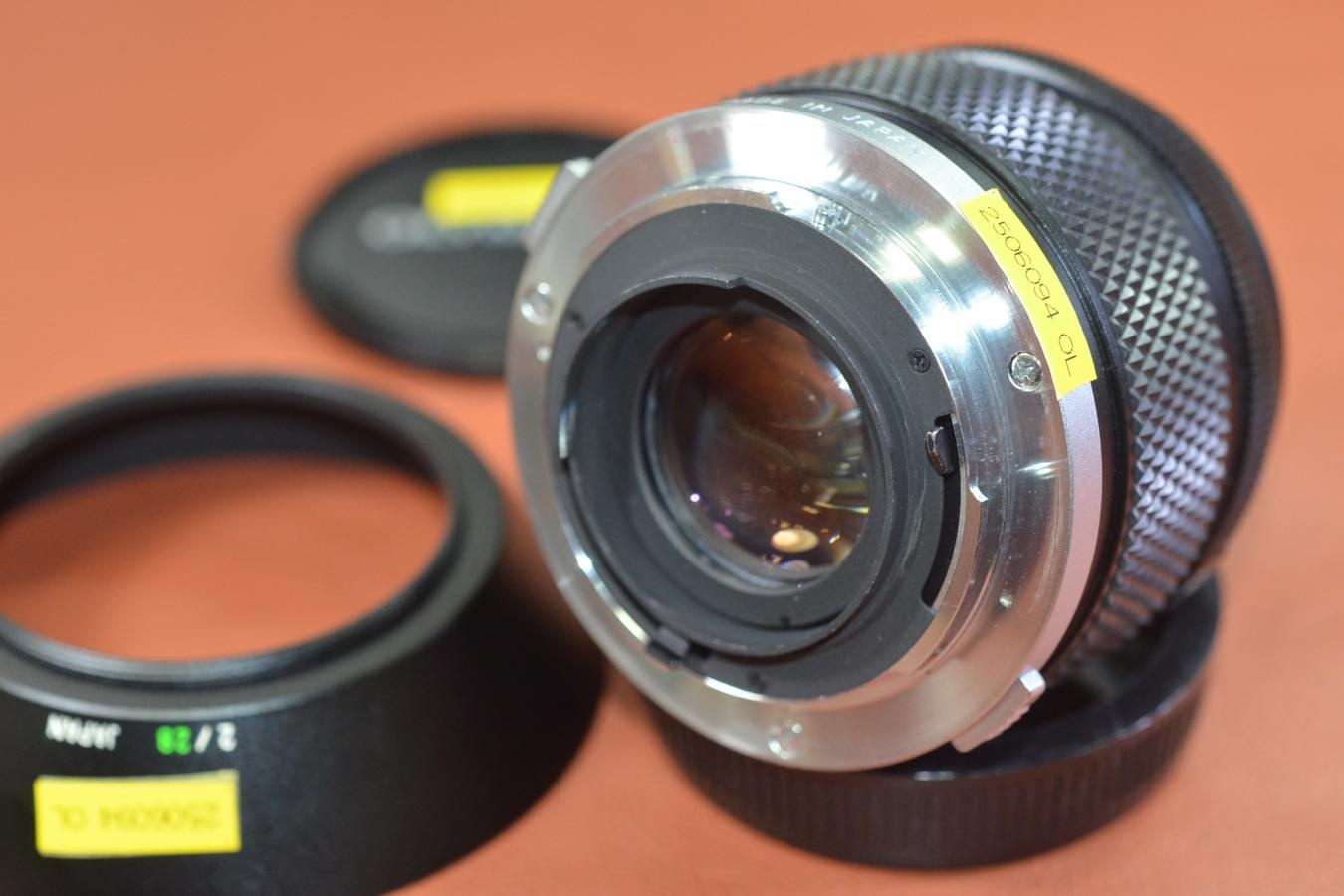 OLYMPUS ZUIKO MC AUTO-W 28mm F2【純正メタルフード付】※キレイな物をお探しの方必見!!自信ありの逸品!!