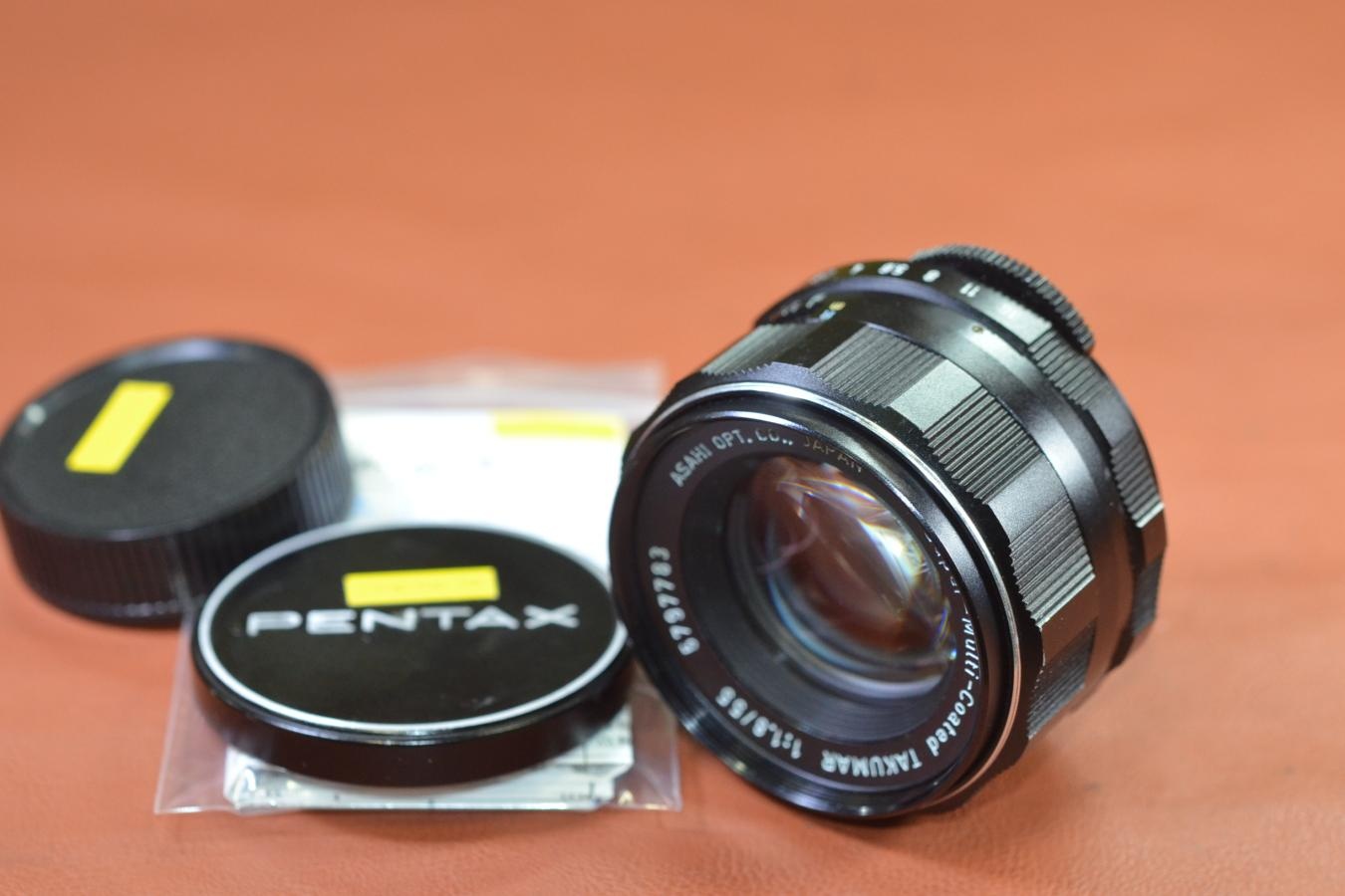 PENTAX Super-Multi-Coated TAKUMAR 55mm F1.8 整備済【カメラ女子に絶大な人気のオールドレンズ M42マウントレンズ】
