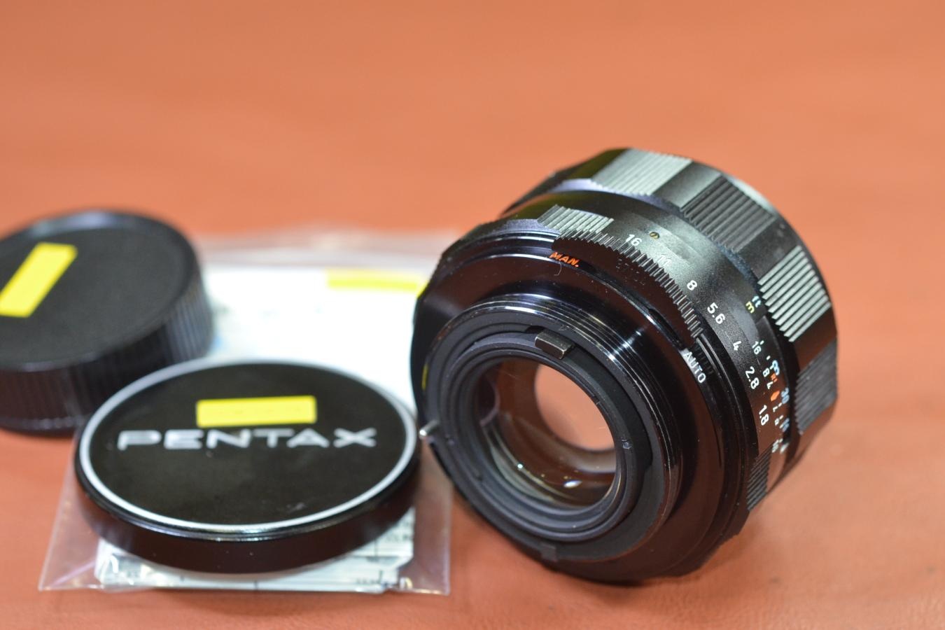 PENTAX Super-Multi-Coated TAKUMAR 55mm F1.8 整備済【カメラ女子に絶大な人気のオールドレンズ M42マウントレンズ】
