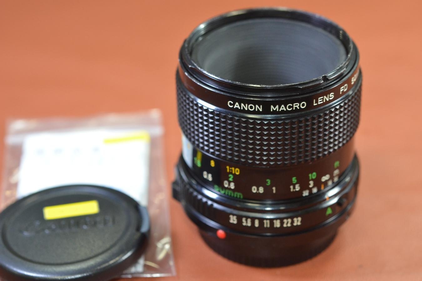 Canon NEW FD 50mm F3.5 MACRO 整備済 【カメラ女子に絶大な人気のオールドレンズ】