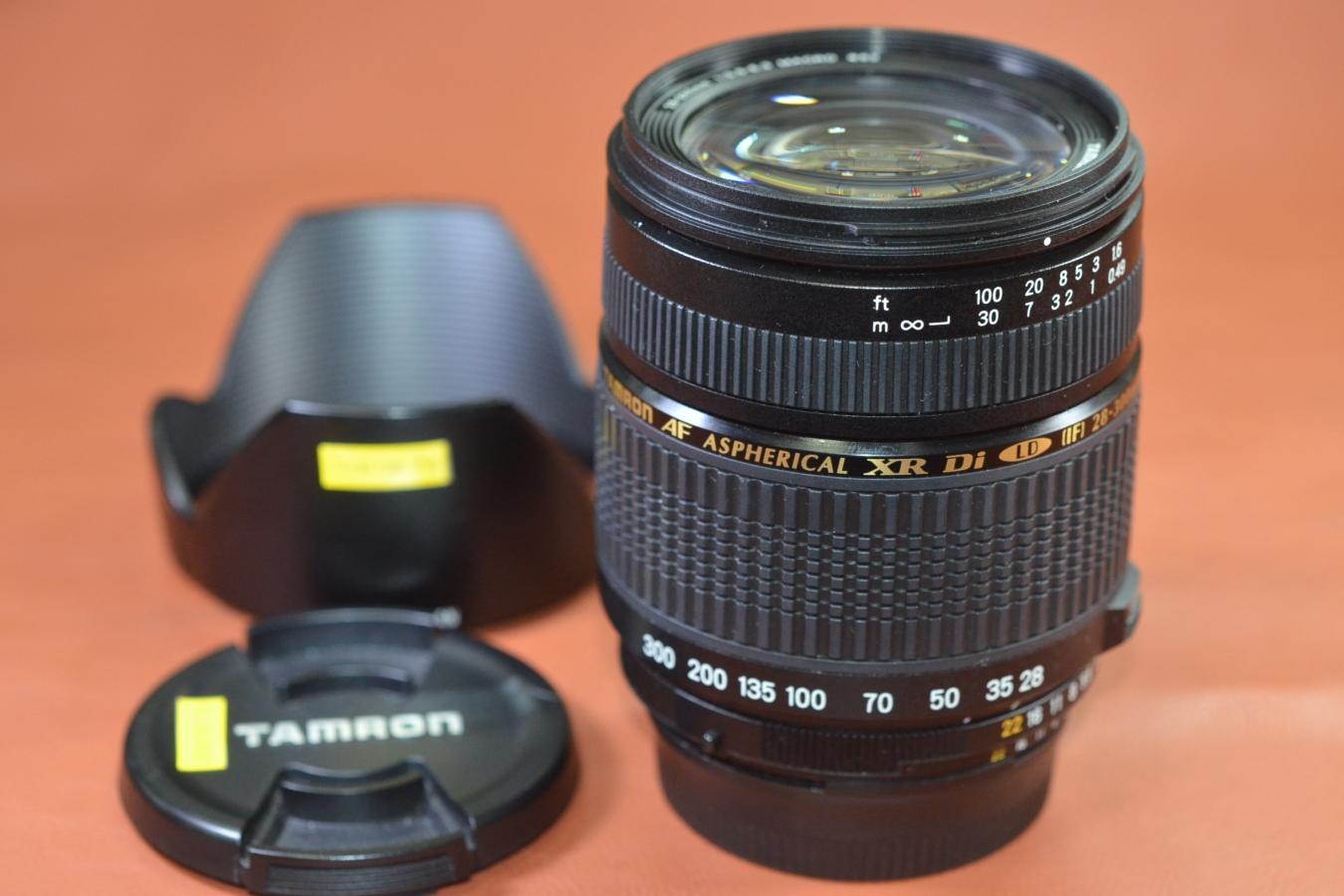 TAMRON AF 28-300mm F3.5-6.3 XR Di LD MACRO 純正フード付 【Model:A061 Nikon用】
