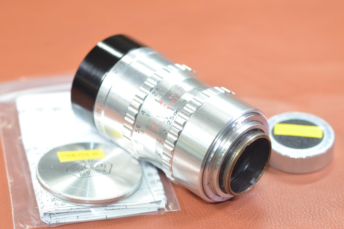 【希 少】SOM BERTHIOT TELE-CINOR 75mm F2.5 整備済 純正フード付 【Cマウントレンズ】