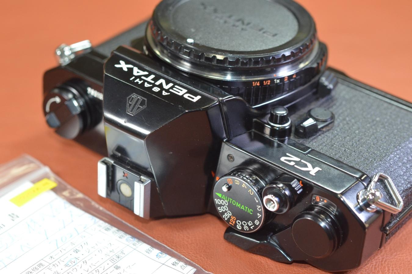 ASAHI PENTAX K2 Black 整備済 【キレイな物をお探しの方必見!!自信ありの逸品!!】