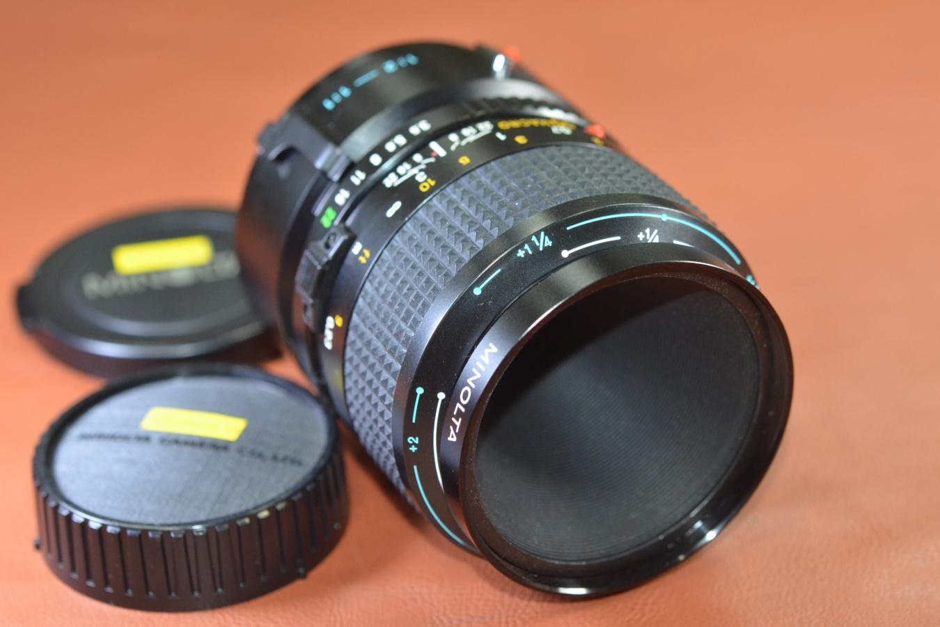 MINOLTA MD MACRO ROKKOR 50mm F3.5 【純正専用接写リング付】