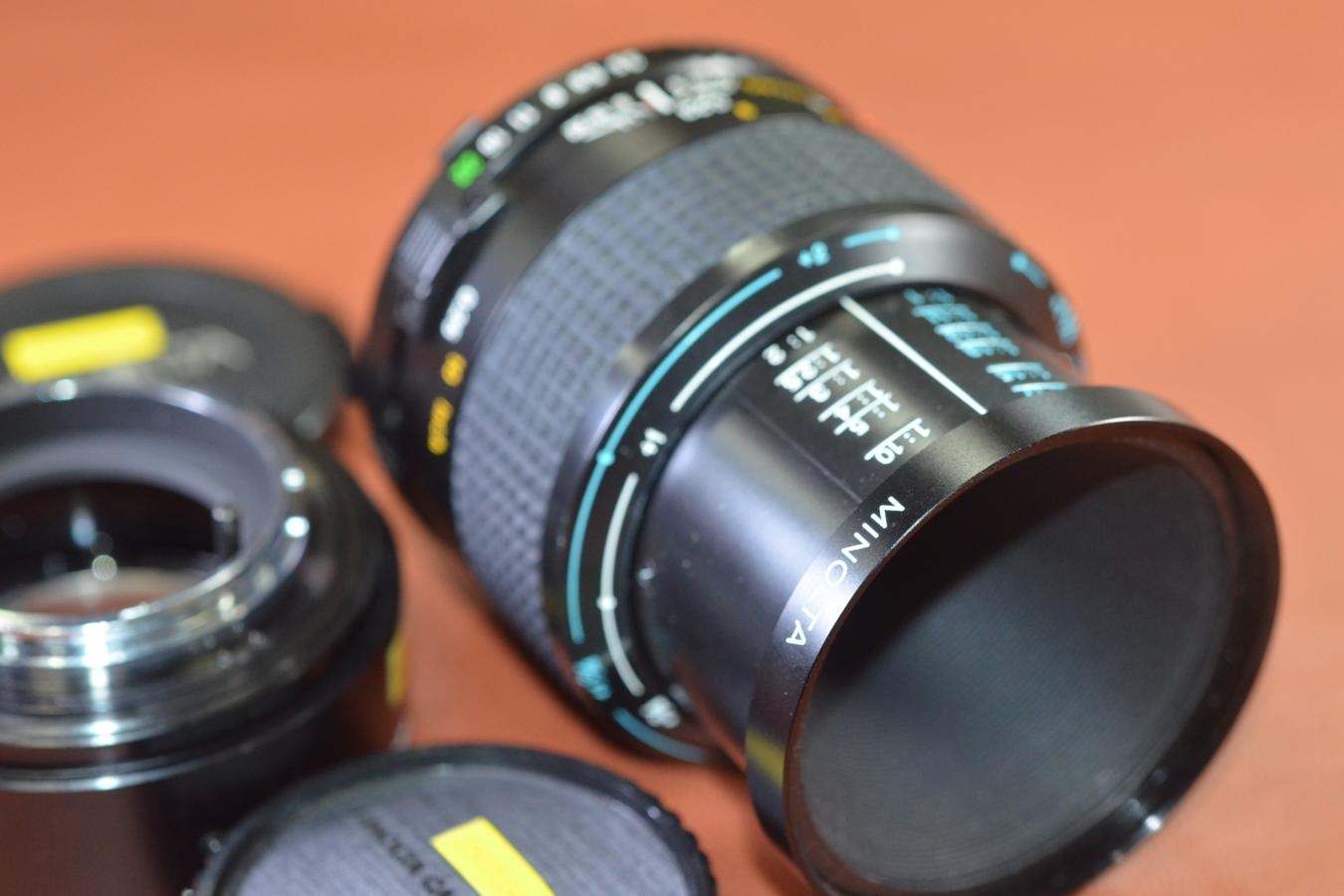 MINOLTA MD MACRO ROKKOR 50mm F3.5 【純正専用接写リング付】