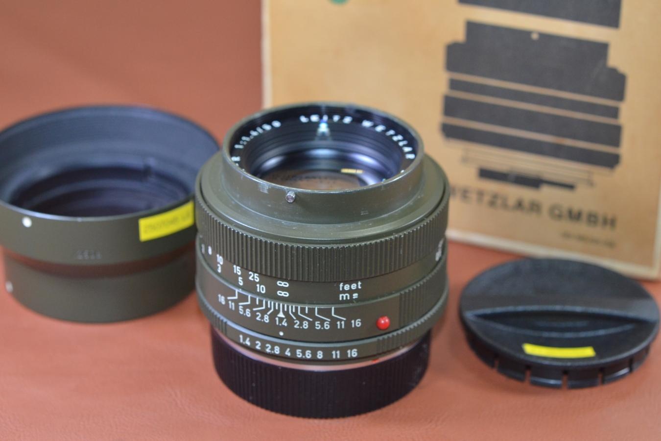【希 少】LEICA SUMMILUX-R 50mm F1.4 サファリ 元箱付 【キレイな物をお探しの方必見!!自信ありの逸品!!】