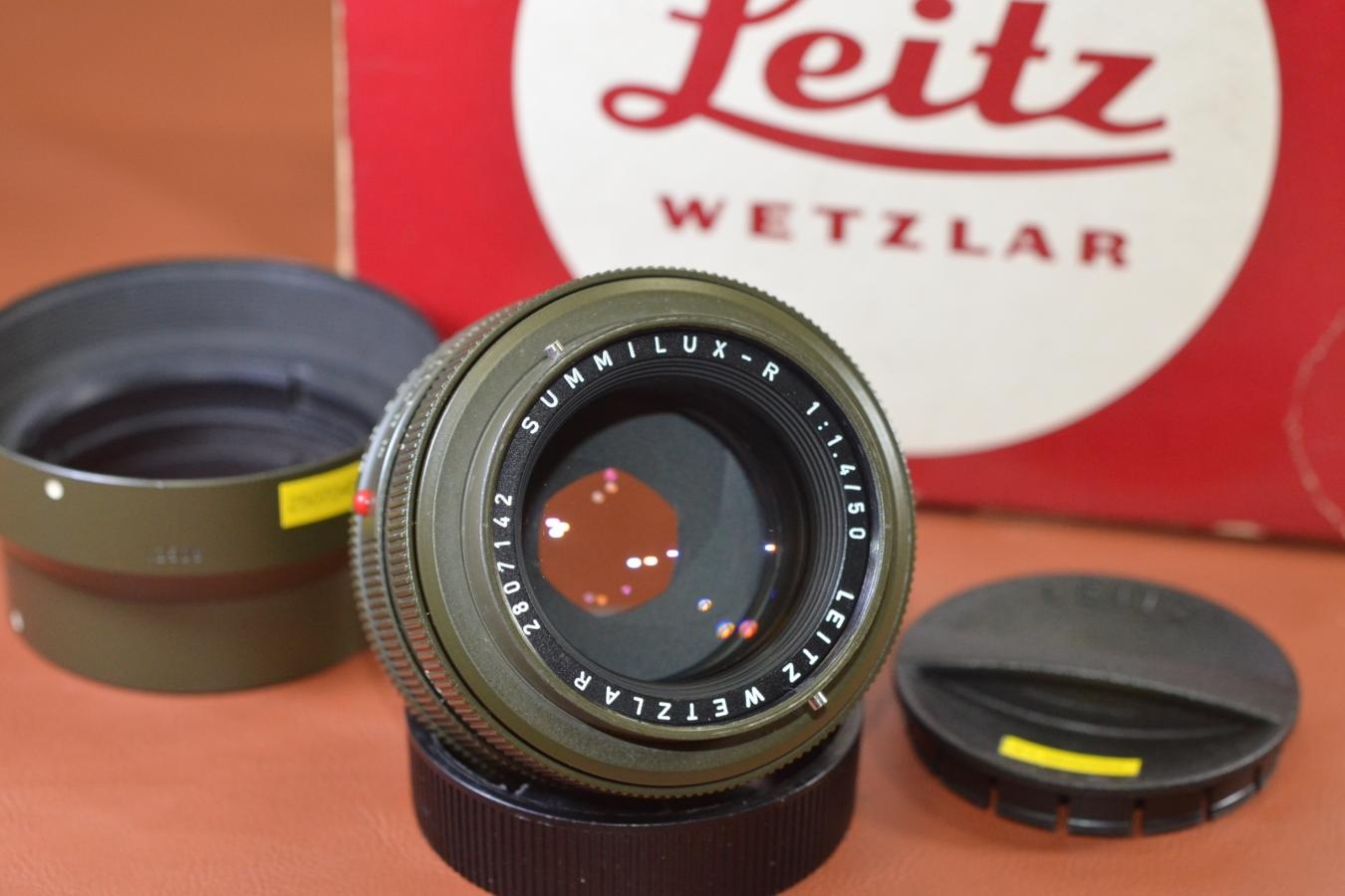 【希 少】LEICA SUMMILUX-R 50mm F1.4 サファリ 元箱付 【キレイな物をお探しの方必見!!自信ありの逸品!!】