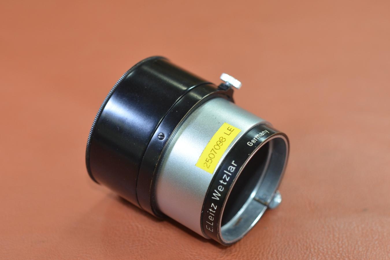 LEICA FIKUS ブラッククローム【Elmar 5cm-13.5cm ズームフード E.Leitz GmbH Wetzlar Germany 刻印】※キレイな物をお探しの方必見!自信ありの逸品