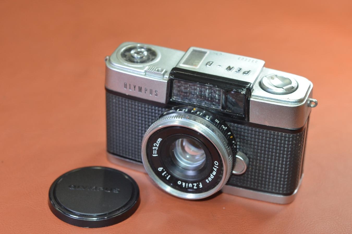 OLYMPUS PEN-Dモルト交換済  【Olympus F.Zuiko 3.2cm F1.9 レンズ搭載】