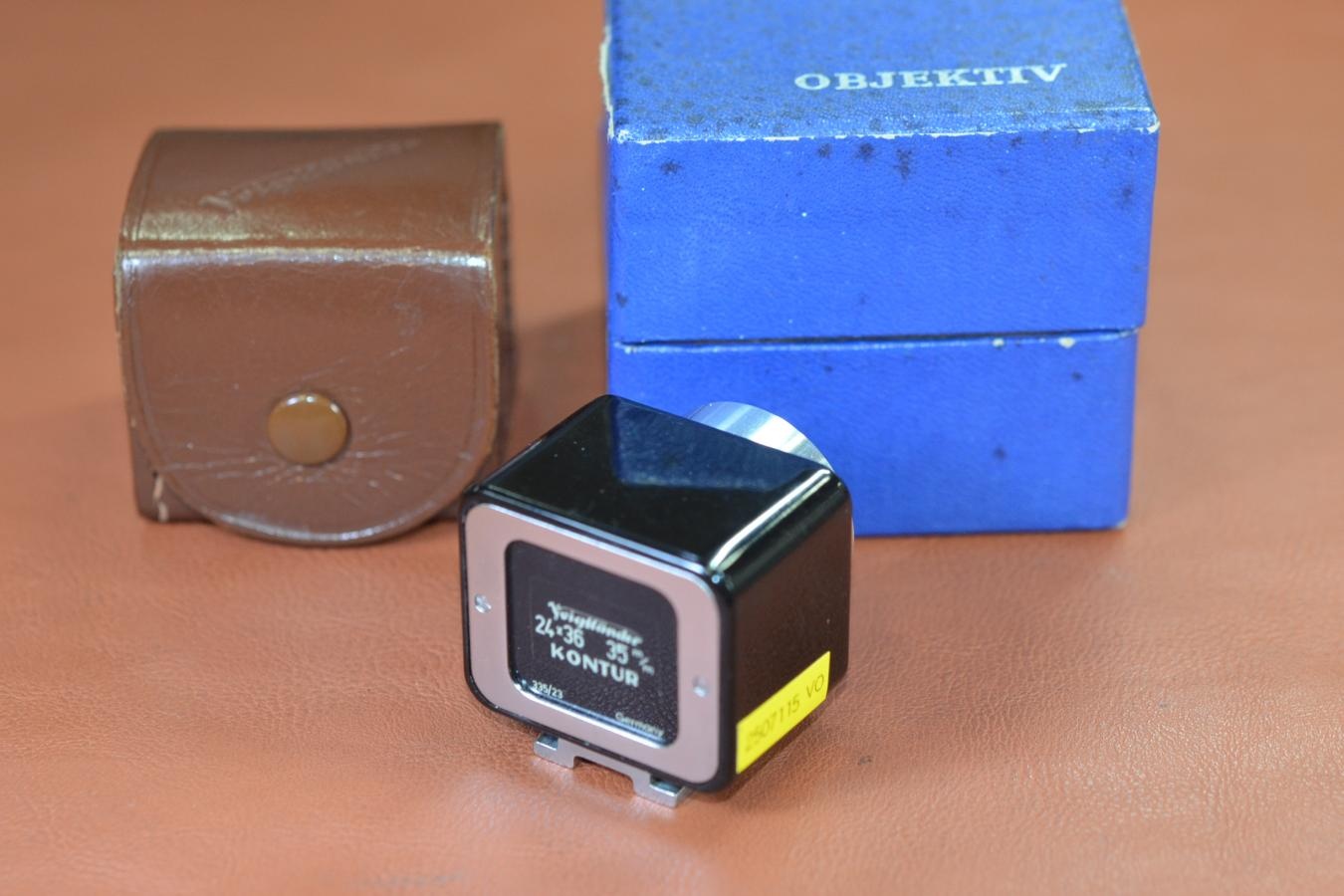 Voigtlander KONTUR 純正専用ケース、元箱付 【35mmブライトフレームファインダー】