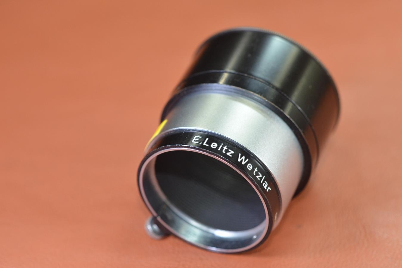 LEICA FIKUS ブラッククローム 【Elmar 5cm-13.5cm ズームフード E.Leitz Wetzlar Germany 刻印】※キレイな物をお探しの方必見!!自信ありの逸品!!
