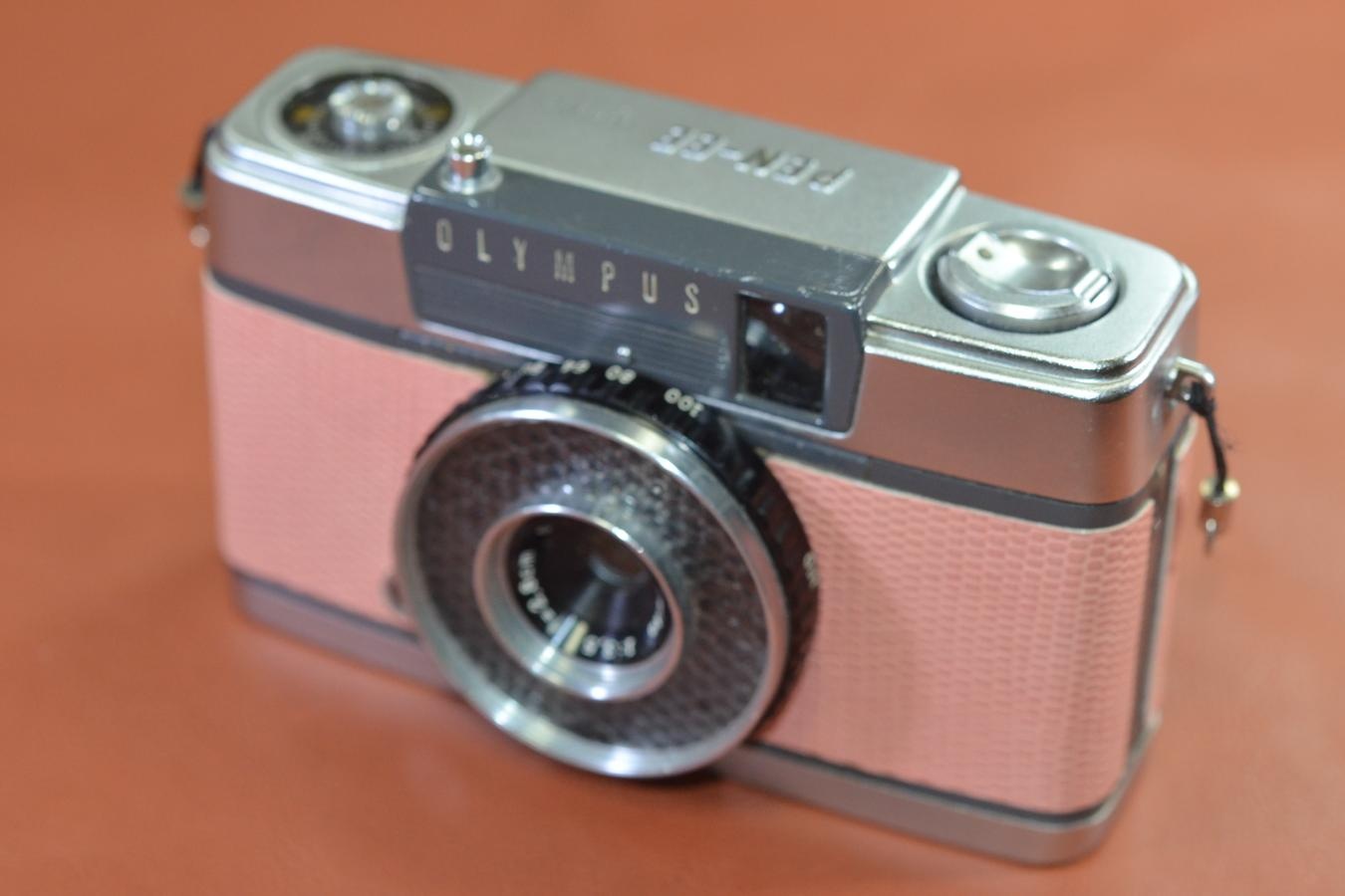 【リメイクカメラ】OLYMPUS PEN-EE 前期型 モルト交換済 【Olumpus D.Zuiko 2.8cm F3.5 レンズ搭載】