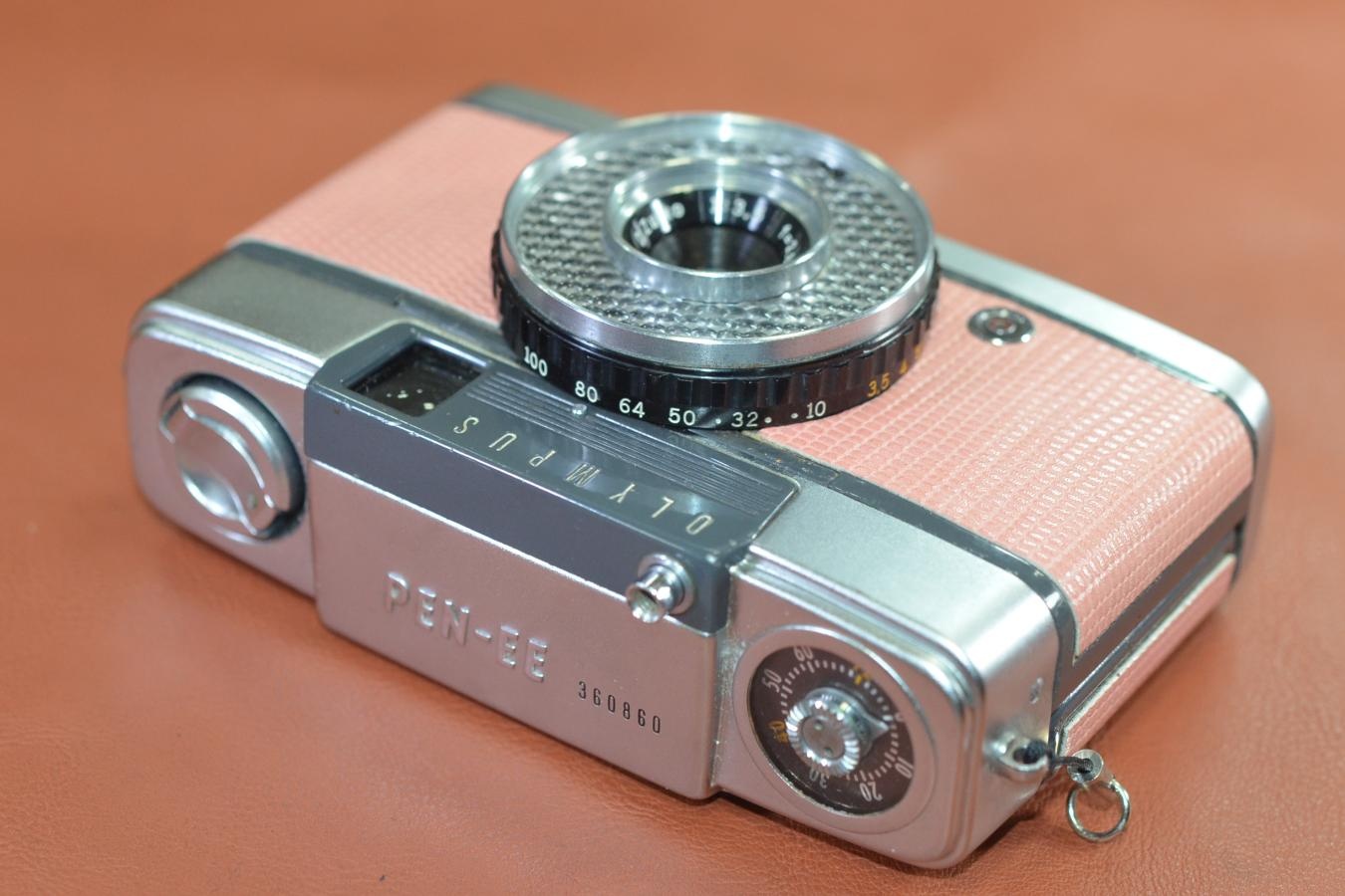 【リメイクカメラ】OLYMPUS PEN-EE 前期型 モルト交換済 【Olumpus D.Zuiko 2.8cm F3.5 レンズ搭載】