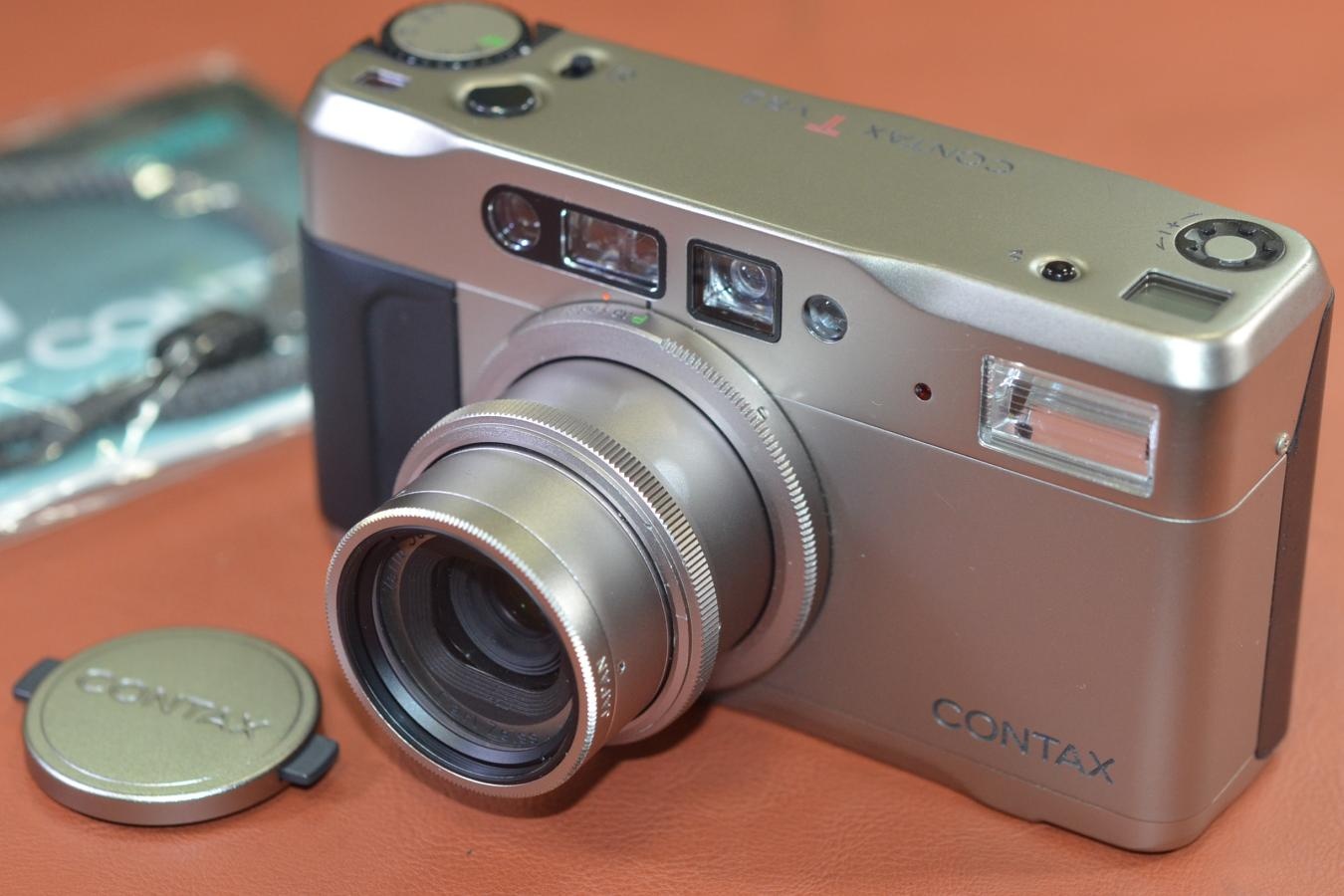 CONTAX TVS II D 純正30.5mm1A MC Filter、ストラップ、取説付 【キレイな物をお探しの方必見!!自信ありの逸品!!】