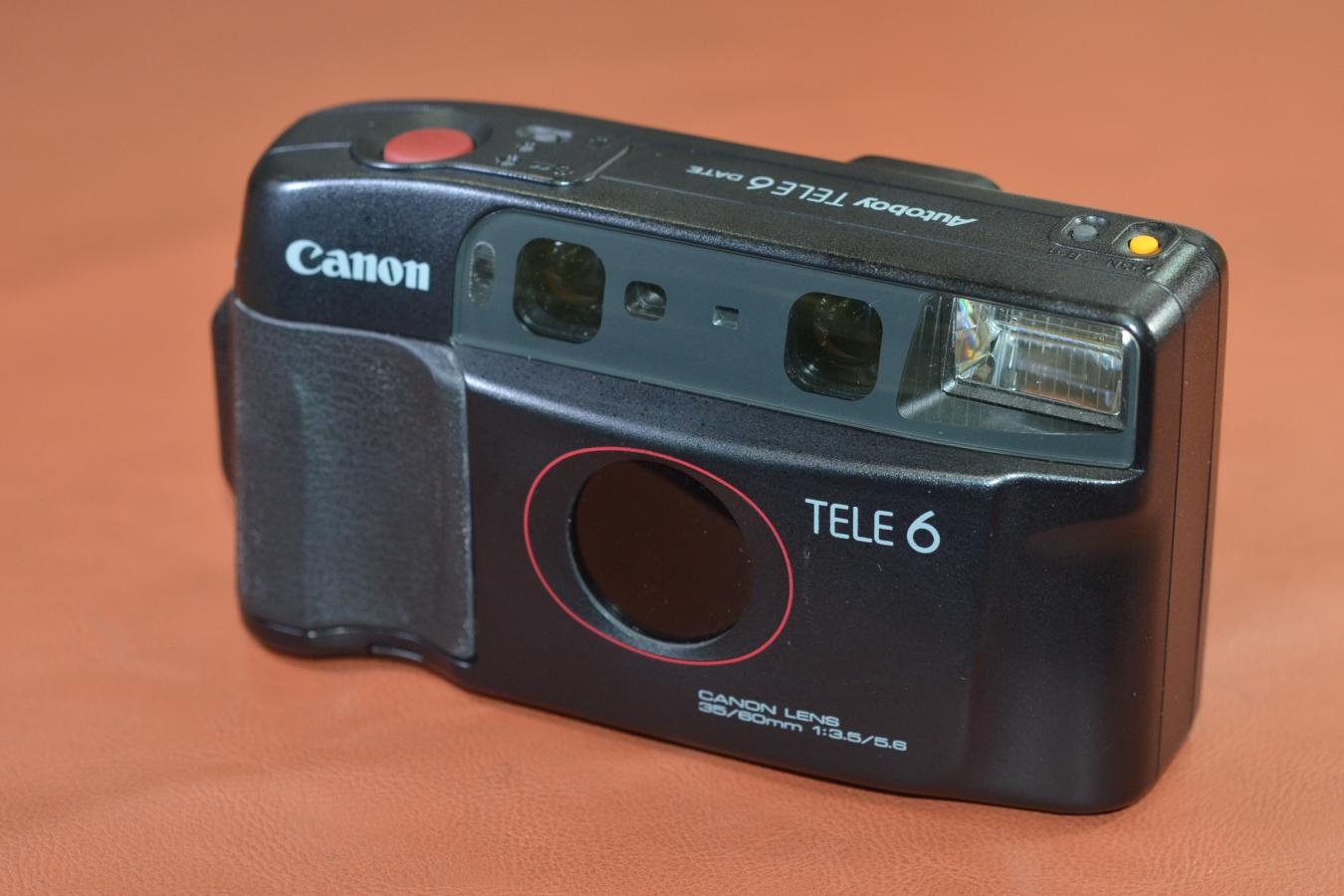 【希 少】 Canon Autoboy TELE6 DATE 【CANON LENS 35/60mm 1:3.5/5.6 搭載】