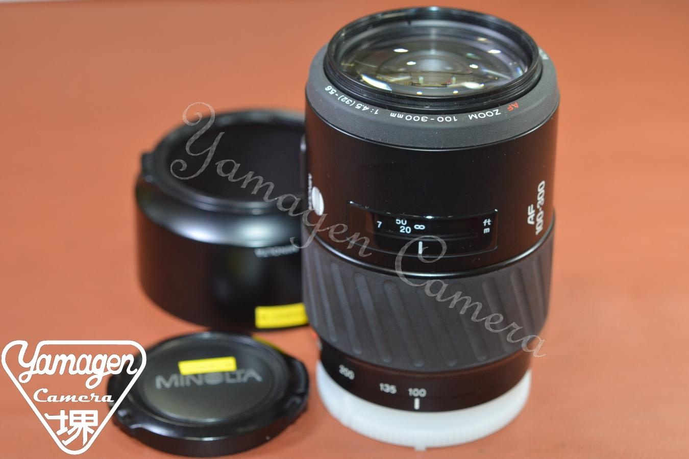 【B級特価品】MINOLTA AF 100-300mm F4.5-5.6 純正フード付 【SONY Aマウントレンズ】