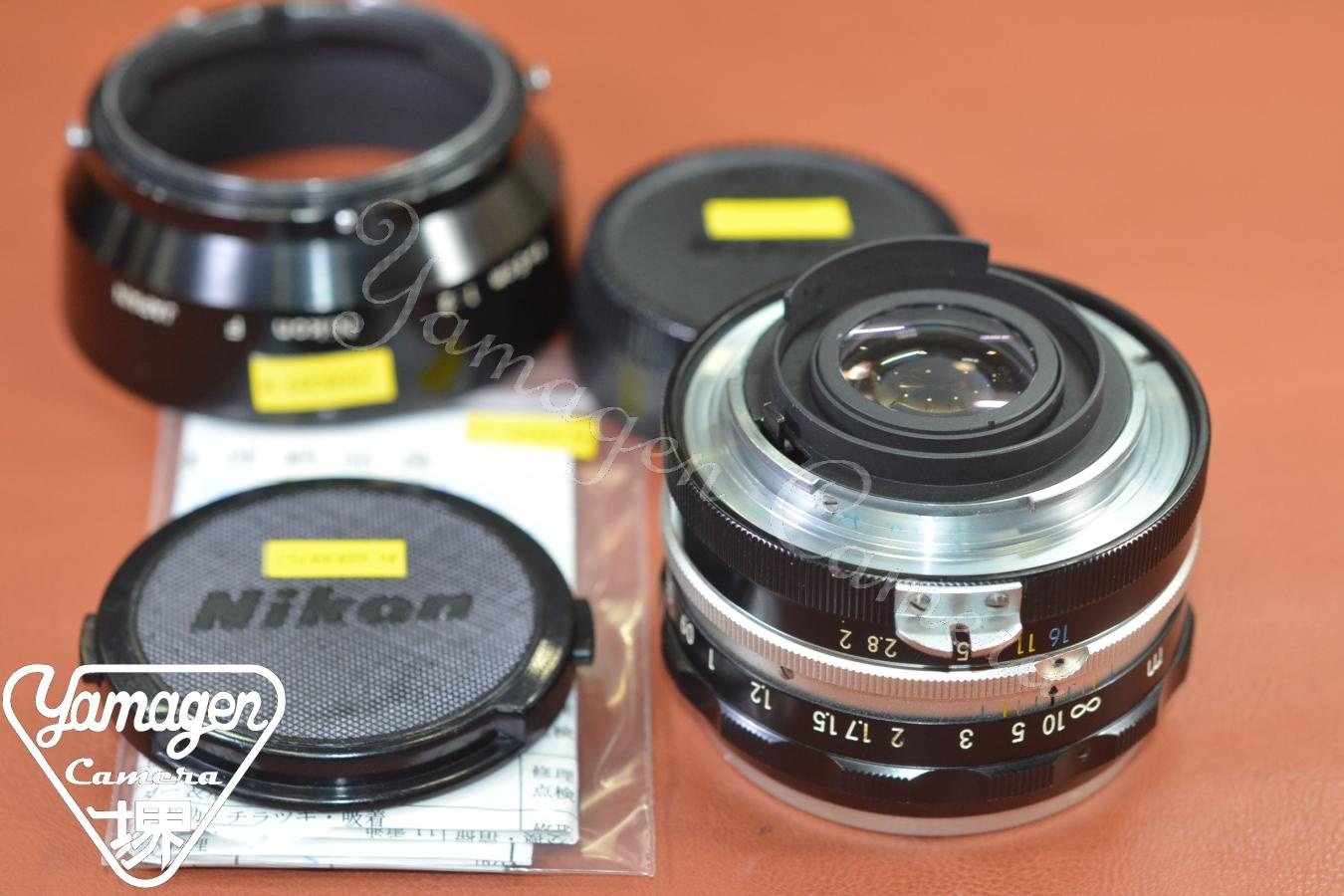 Nippon KogakuNIKKOR-S Auto 5cm F2 m表記のみ 整備済 【純正メタルフード付】