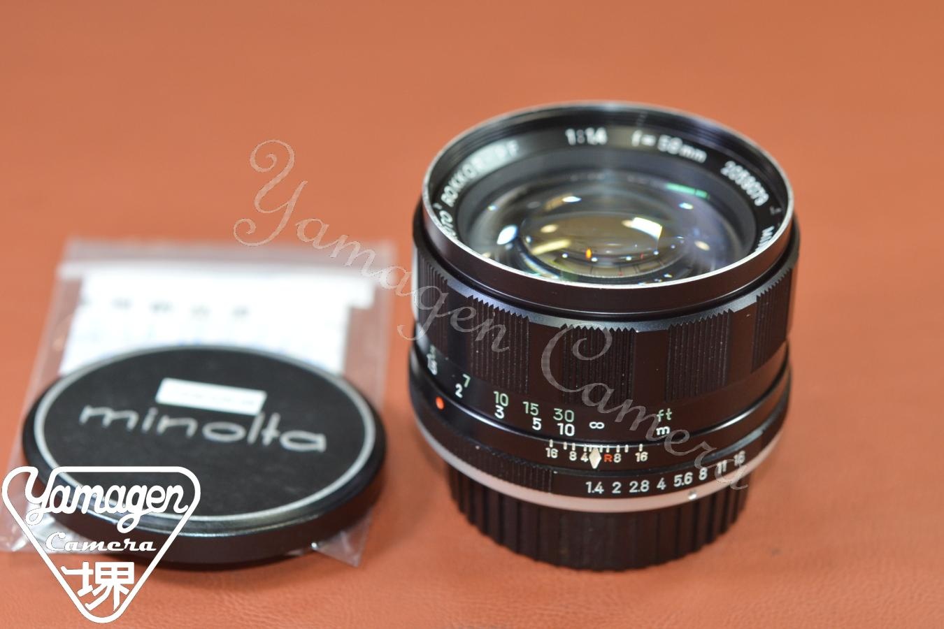 MINOLTA AUTO ROKKOR-PF 58mm F1.4 整備済 【カメラ女子に絶大な人気のオールドレンズ】