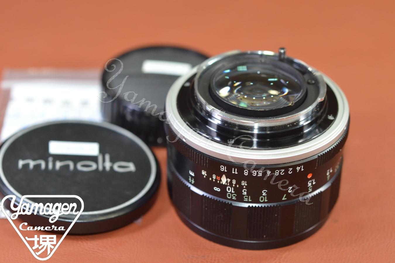 MINOLTA AUTO ROKKOR-PF 58mm F1.4 整備済 【カメラ女子に絶大な人気のオールドレンズ】