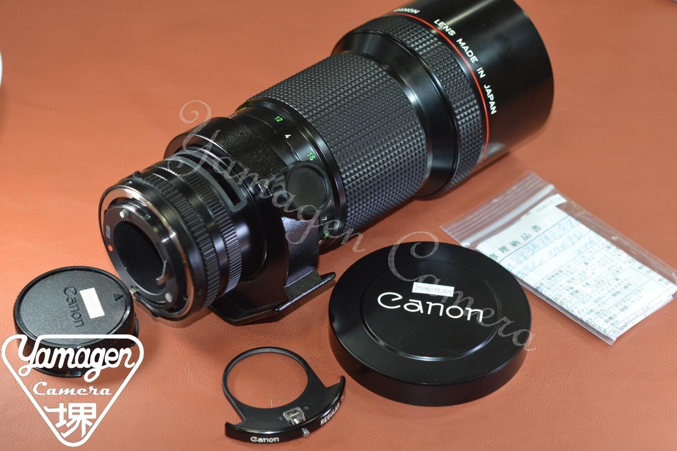 Canon NEW FD 300mm F4L 整備済 【キレイな物をお探しの方必見!!自信ありの逸品!!】