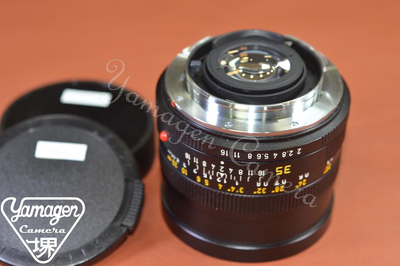 LEICA SUMMICRON-R 35mm F2 フード組込 3カム 【308万台1981年製 】