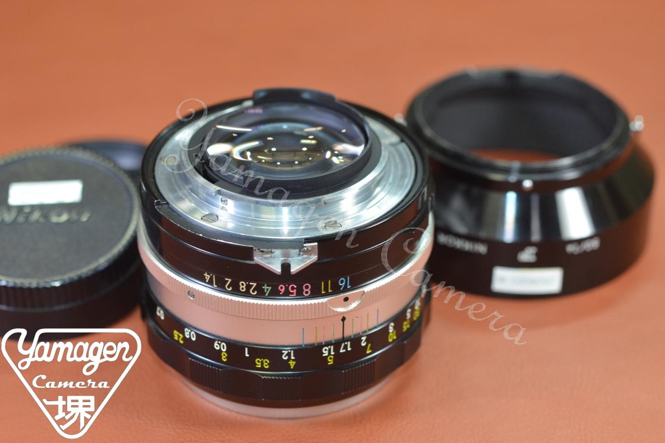 Nippon Kogaku NIKKOR-S Auto 50mm F1.4 【純正メタルフード大文字F刻印付】