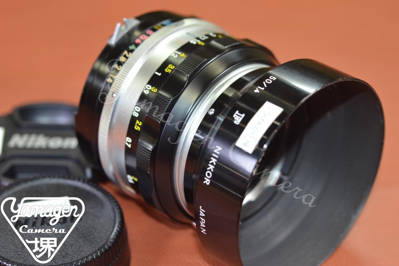 Nippon Kogaku NIKKOR-S Auto 50mm F1.4 【純正メタルフード大文字F刻印付】