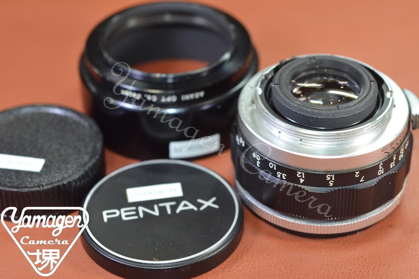 Asahi Opt.Co. Auto-Takumar 55mm F2 純正フード付【カメラ女子に絶大な人気のオールドレンズ M42マウントレンズ】