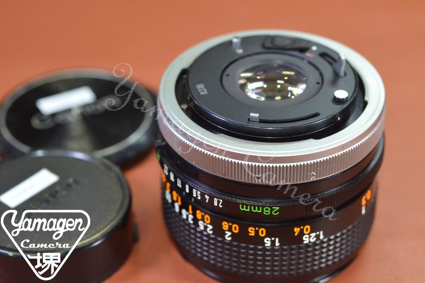 Canon FD 28mm F2.8 S.C.【カメラ女子に絶大な人気のオールドレンズ】