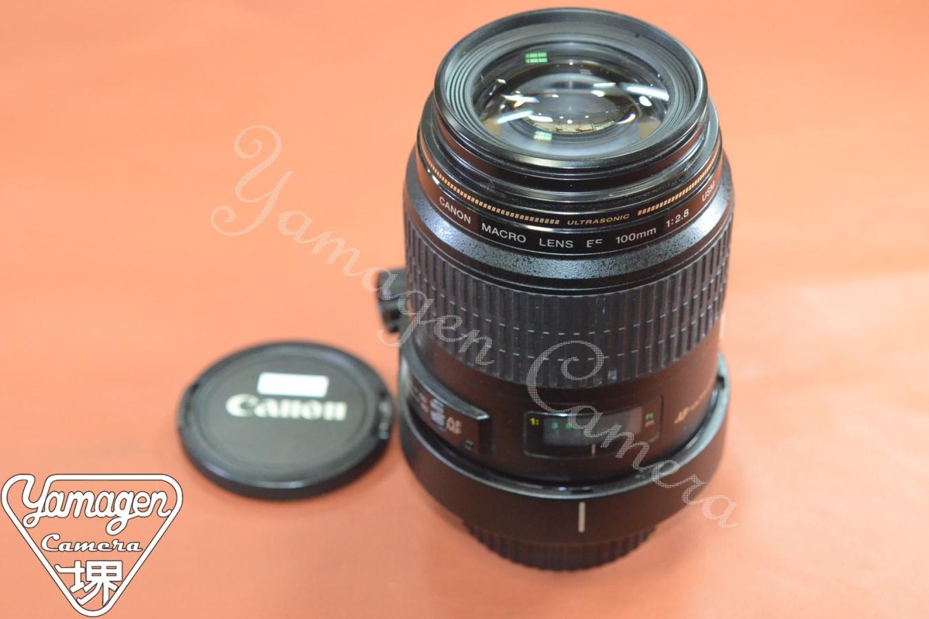 Canon EF 100mm F2.8 MACRO USM 【TRIPOD MOUNT RING B(B)付】※キレイな物をお探しの方必見!!自信ありの逸品!!