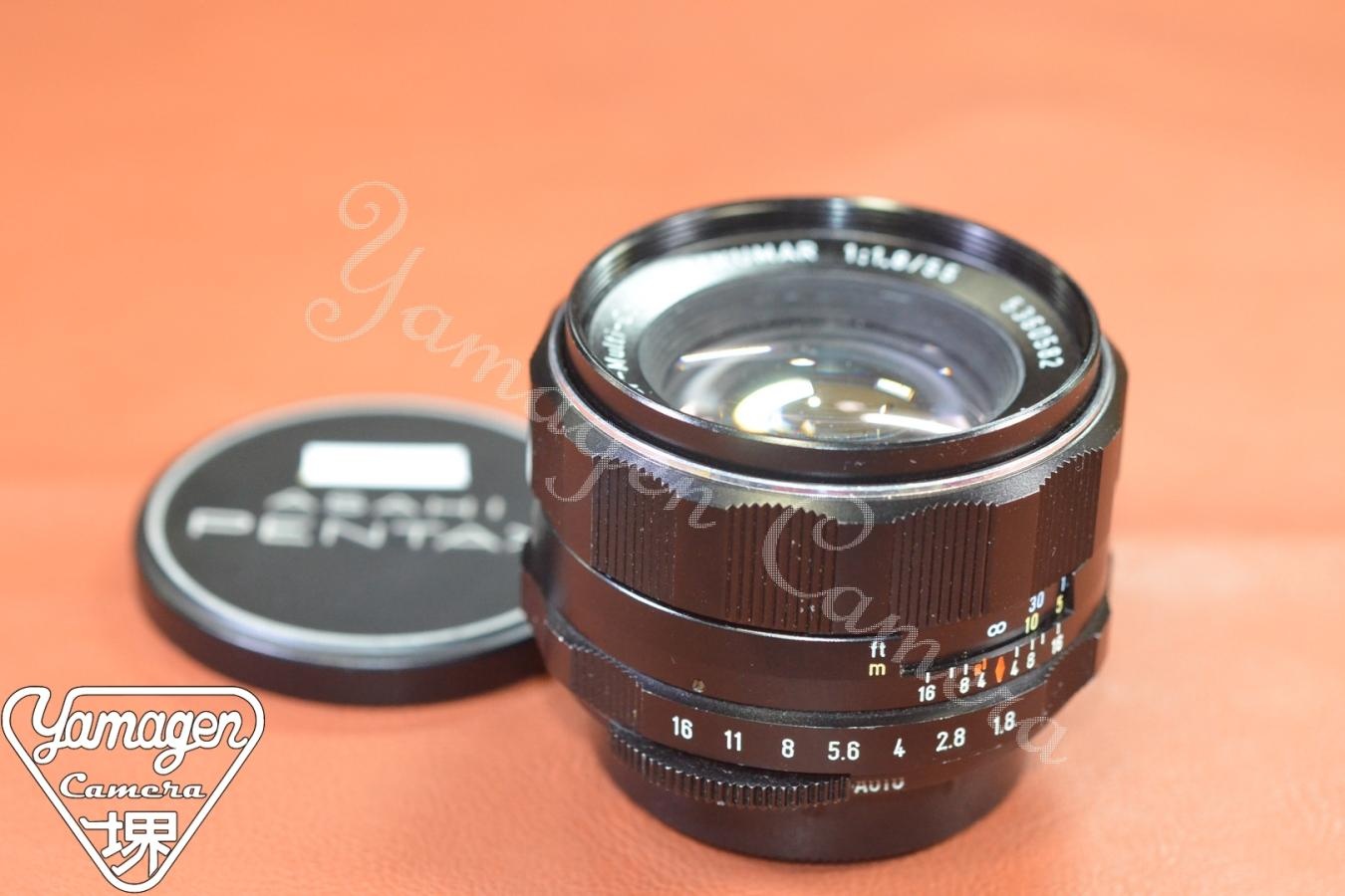 Asahi Opt.Co. Super-Multi-Coated TAKUMAR  55mm F1.8【カメラ女子に絶大な人気のオールドレンズ M42マウントレンズ】