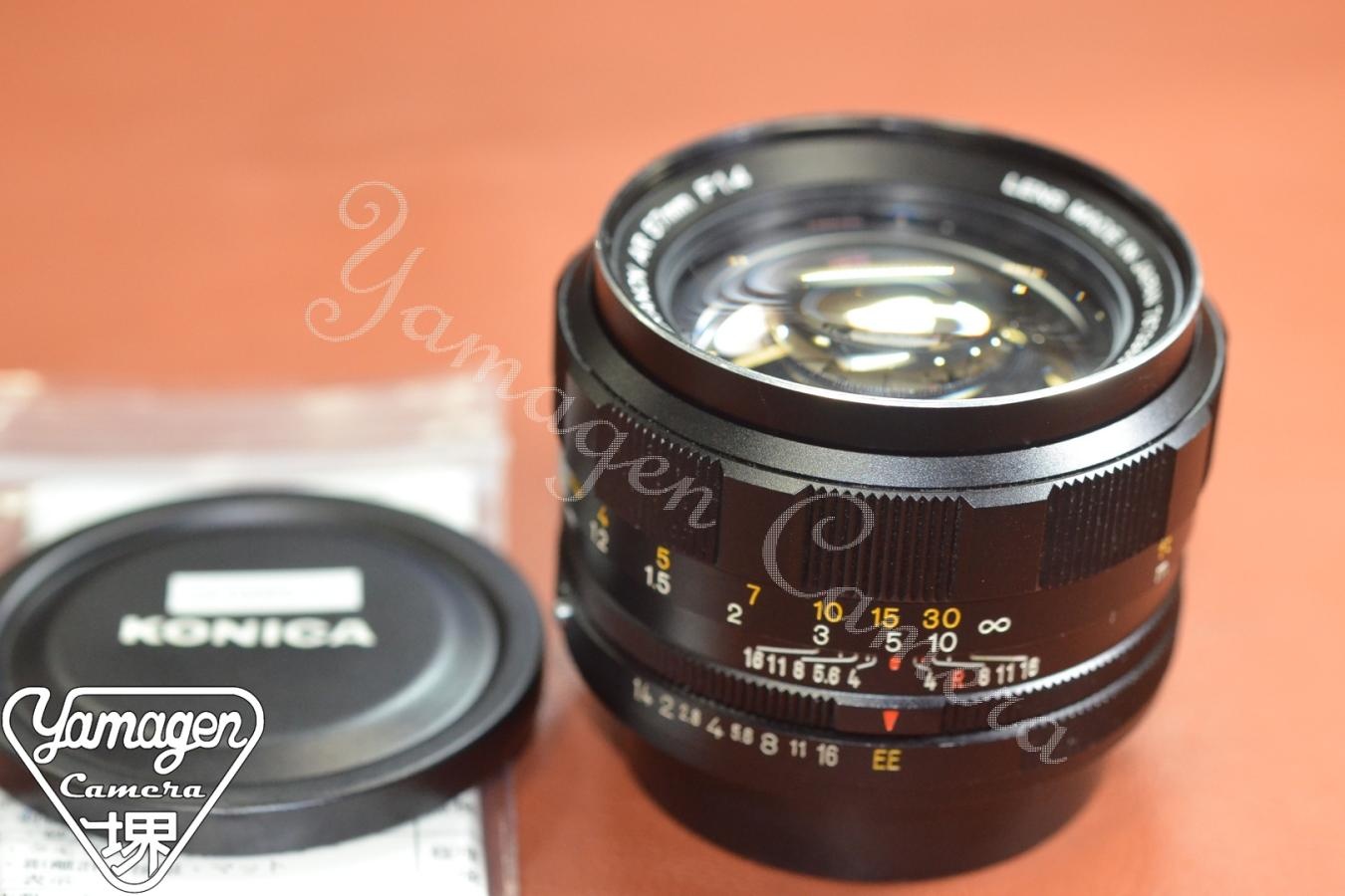 KONICA HEXANON AR 57mm F1.4 整備済 【KONICA ARマウントレンズ】