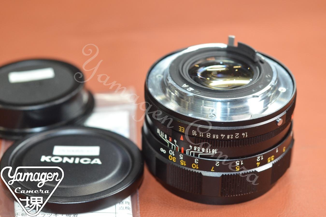 KONICA HEXANON AR 57mm F1.4 整備済 【KONICA ARマウントレンズ】