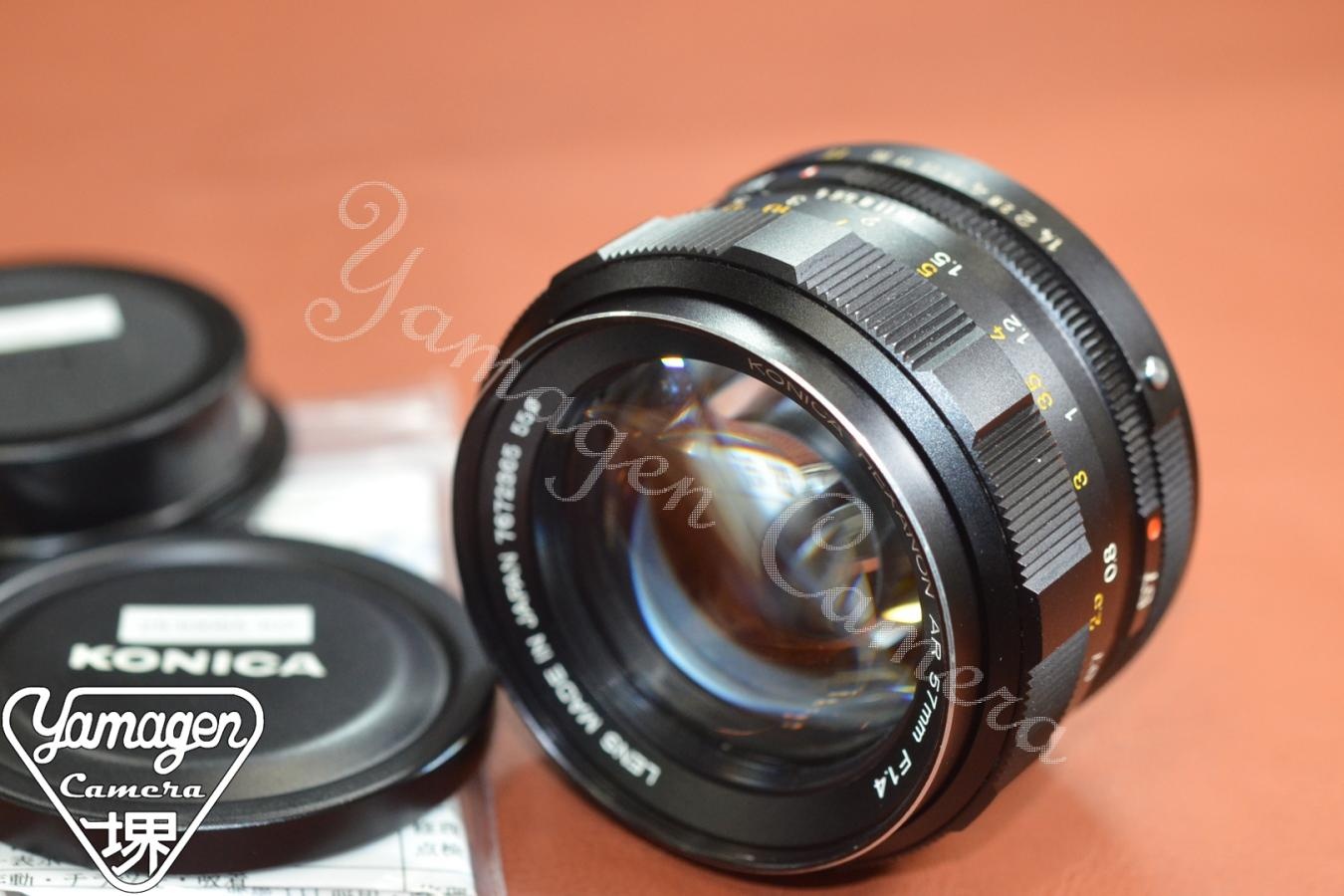 KONICA HEXANON AR 57mm F1.4 整備済 【KONICA ARマウントレンズ】