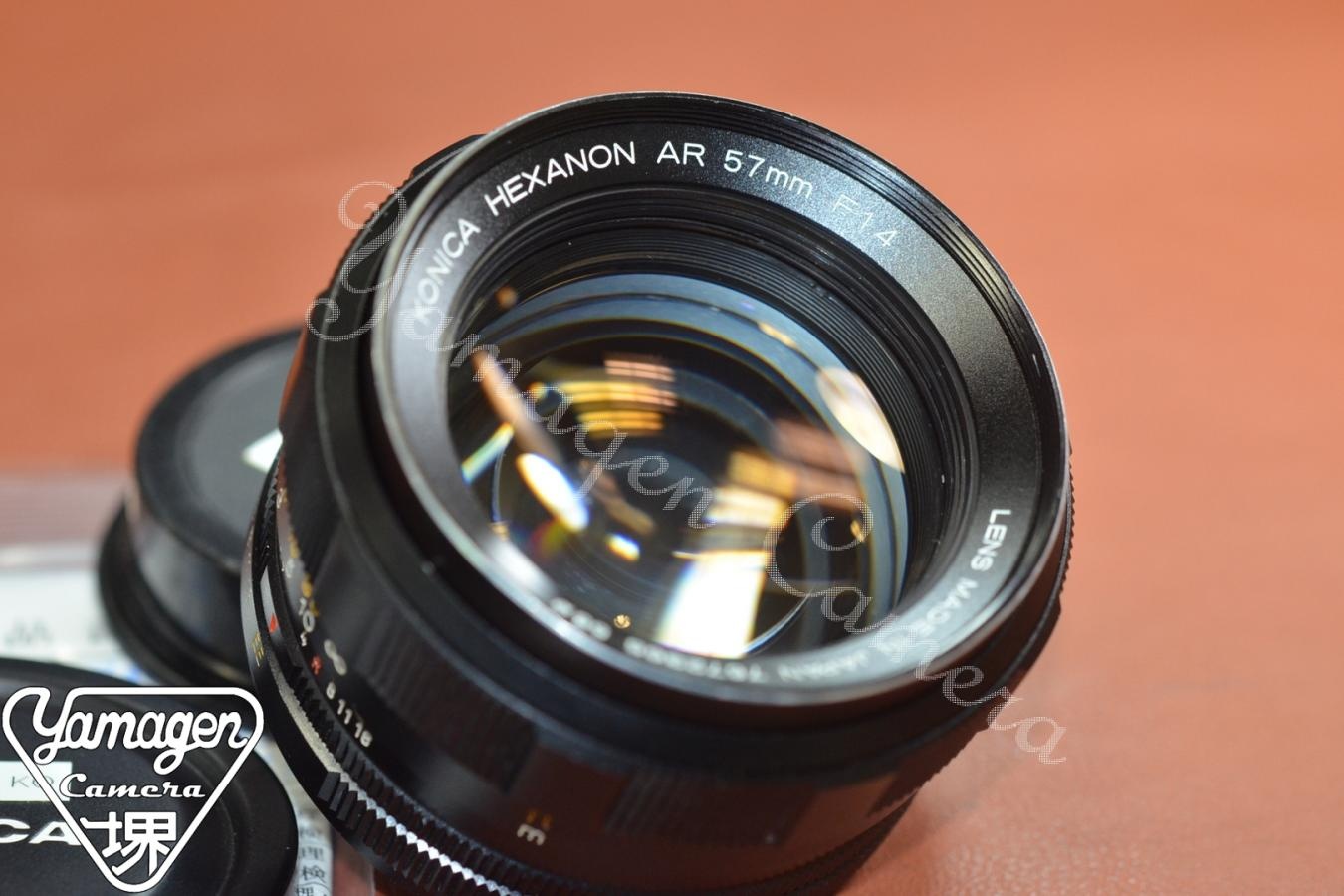 KONICA HEXANON AR 57mm F1.4 整備済 【KONICA ARマウントレンズ】