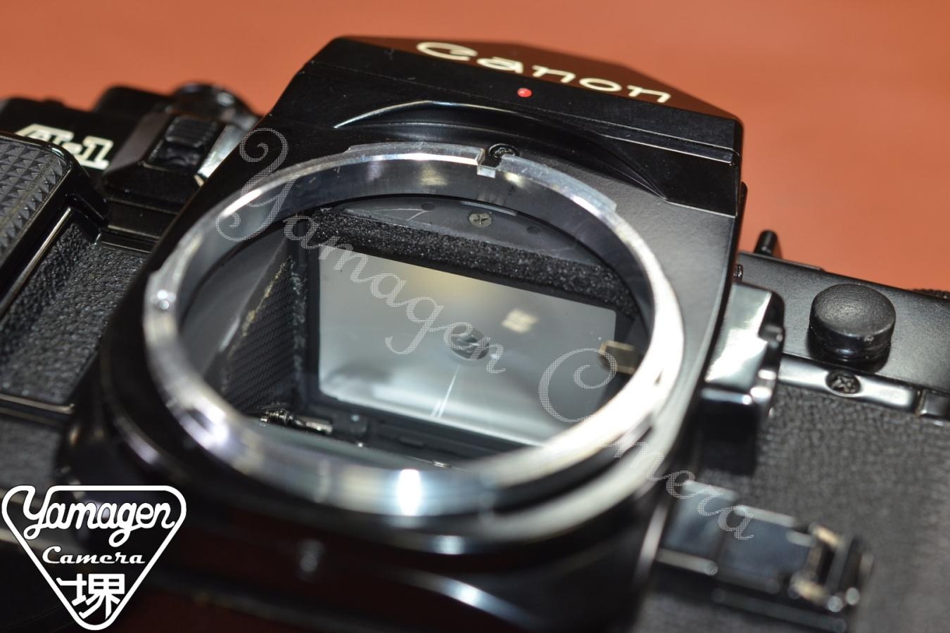 Canon A-1 モルト交換済 【パームグリップ付】※シャッター鳴きなし