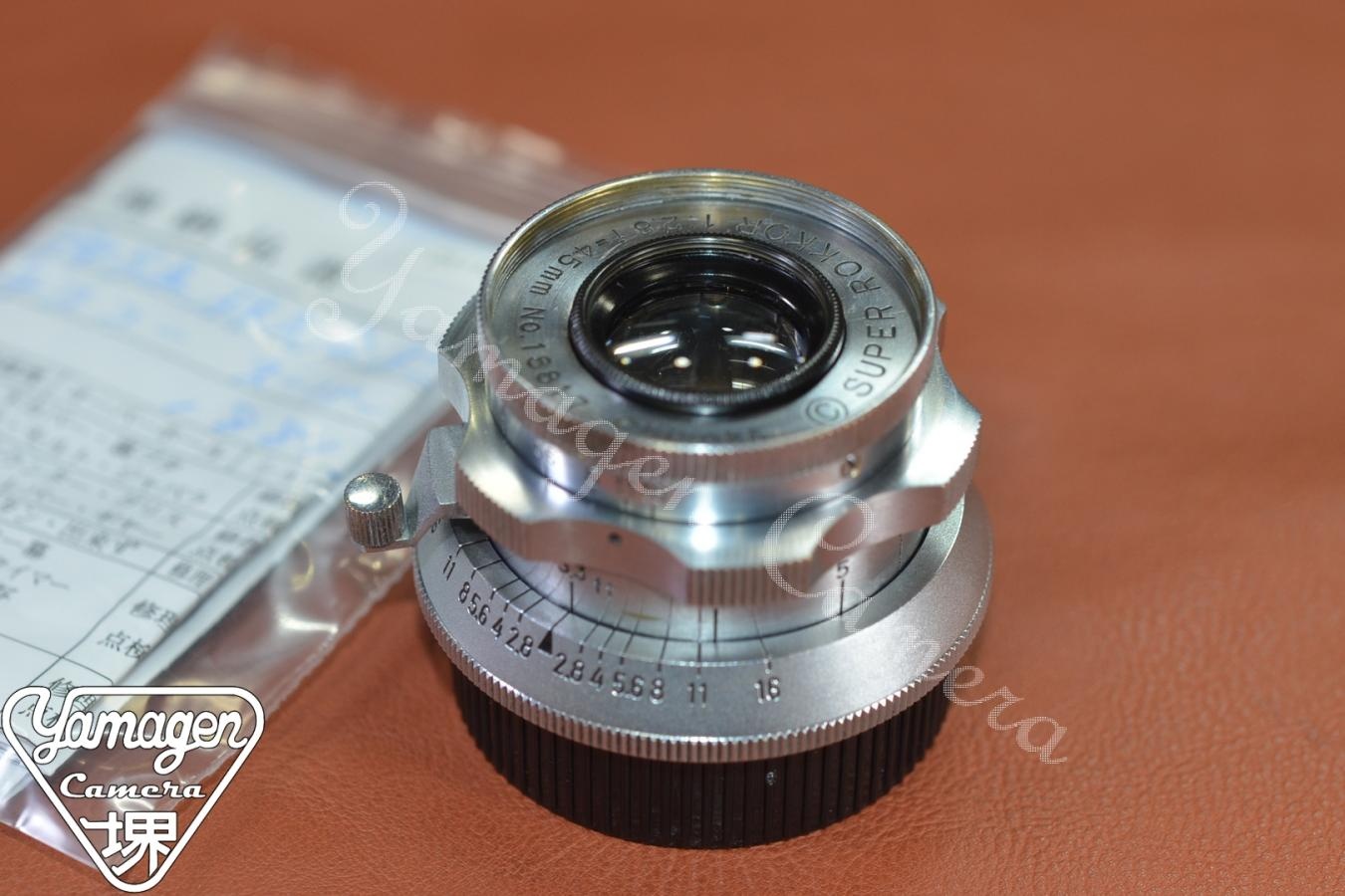 千代田光学 SUPER ROKKOR C 45mm F2.8 整備済 通称:梅鉢 【LEICA Lマウントレンズ】